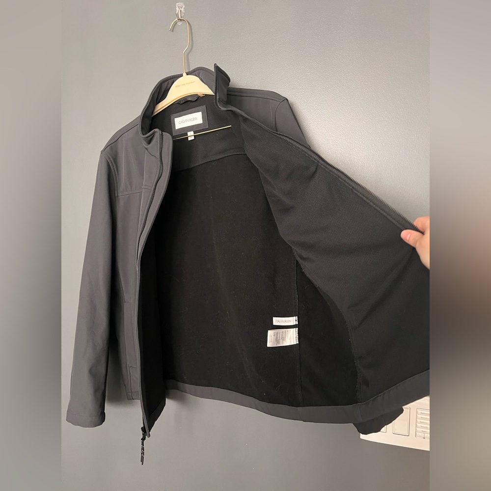 Calvin Klein Men's Gray / Black Softshell Jacket Coat - Picture 12 of 15